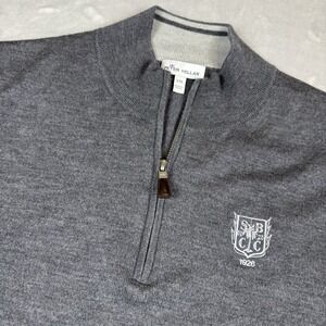 Peter Millar Merino Wool Silk Vest Mens Size XXL Gray Sara Bay Country Club